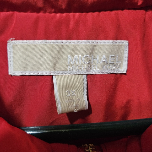 Michael Kors 3x Red Quilted Women's Lightweight Puffer Vest - Picture 3 of 9